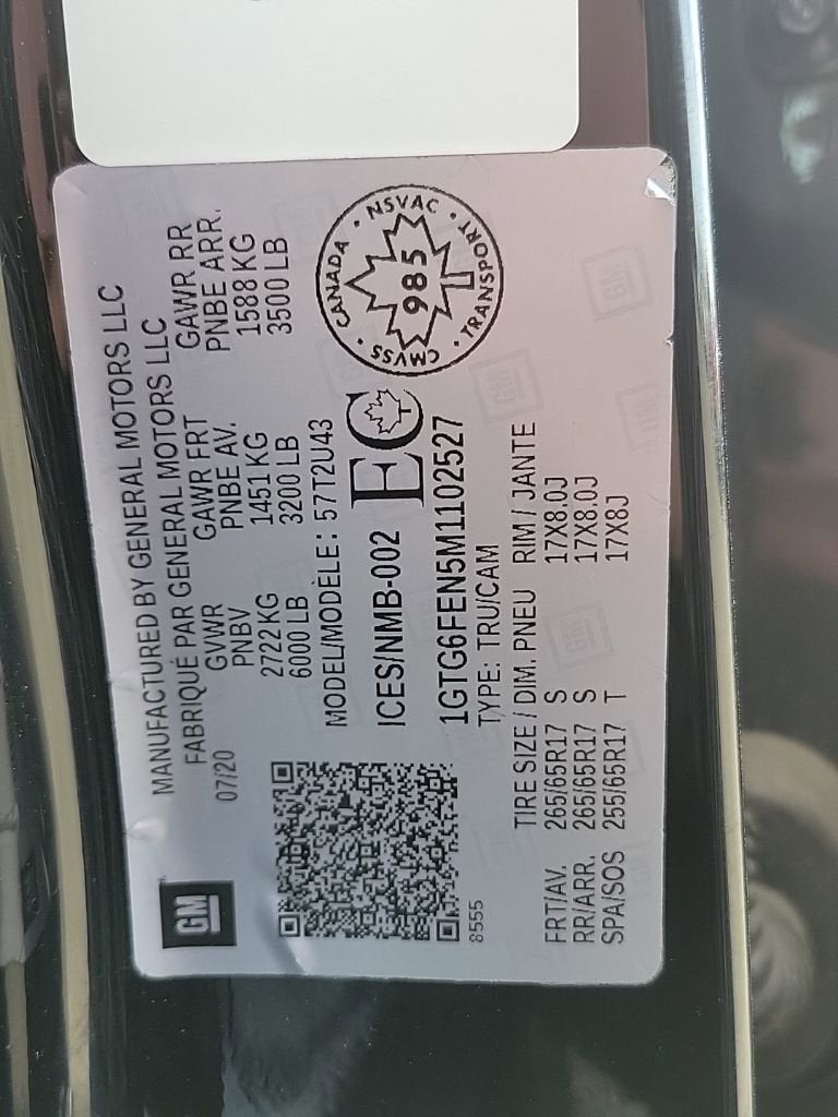 2021 GMC Canyon AT4 - Cloth