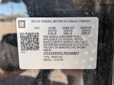 2018 Chevrolet Impala LT 1LT