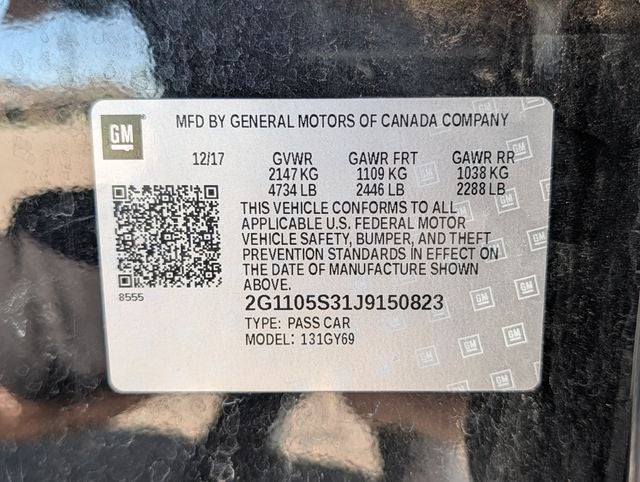 2018 Chevrolet Impala LT 1LT