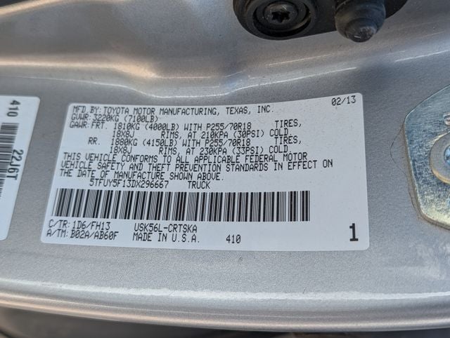 2013 Toyota Tundra Grade