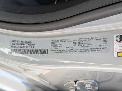 2026 RAM 1500 Tungsten