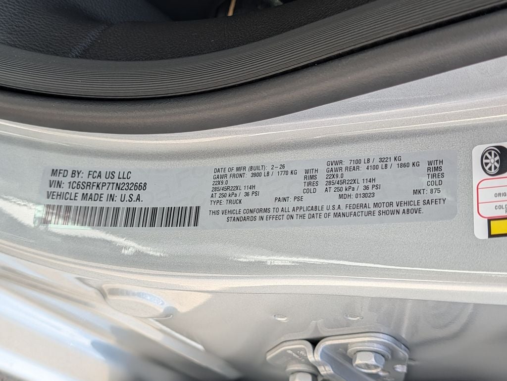 2026 RAM 1500 Tungsten