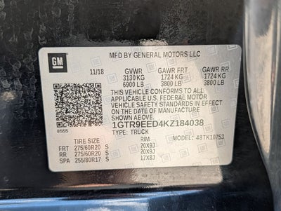 2019 GMC Sierra 1500 AT4