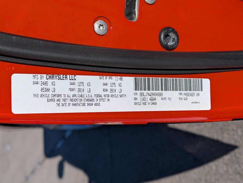 2009 Dodge Challenger SRT8