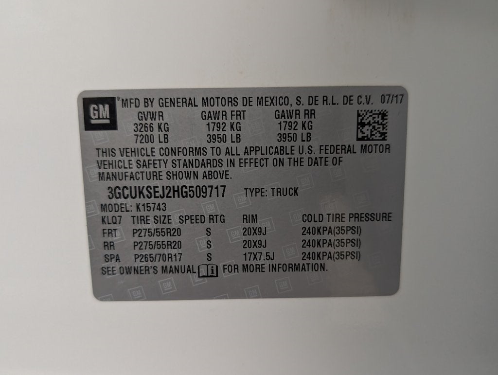 2017 Chevrolet Silverado 1500 LTZ 2LZ