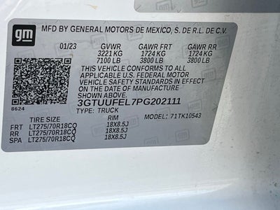 2023 GMC Sierra 1500 AT4X