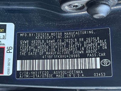 2017 Toyota Camry LE