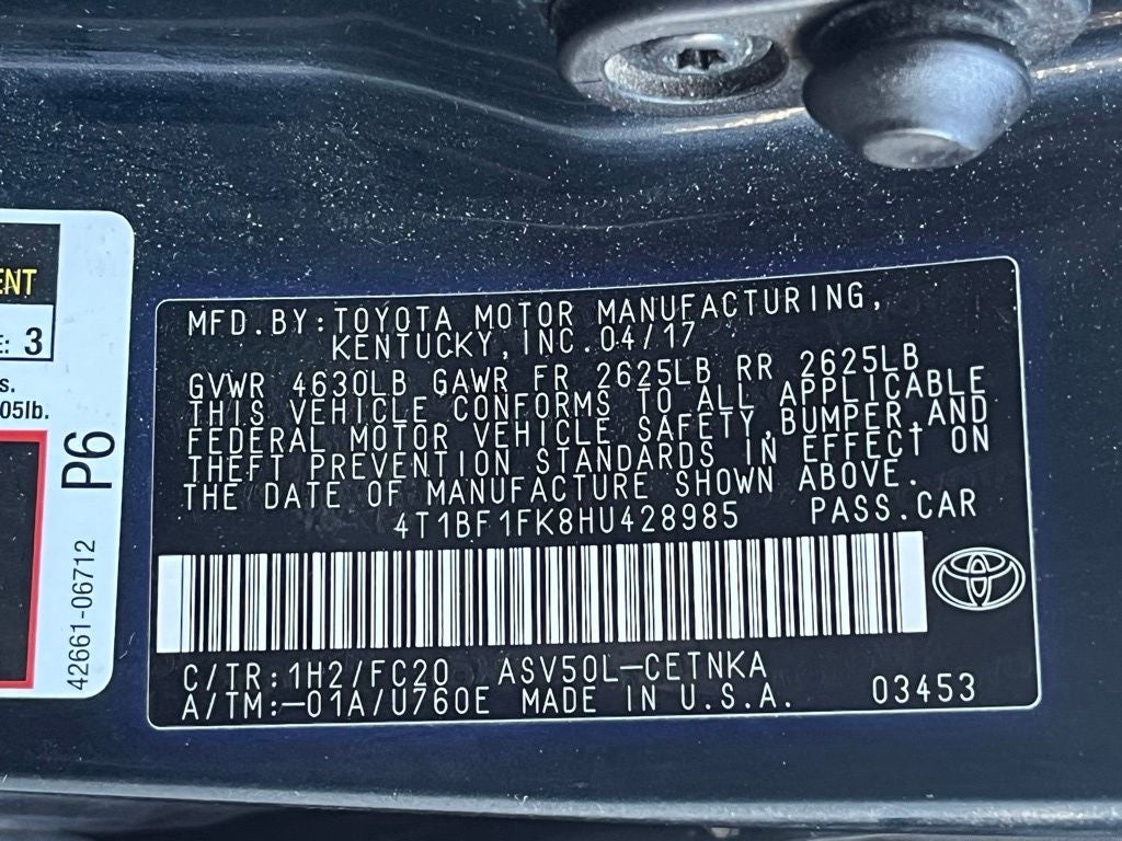 2017 Toyota Camry LE