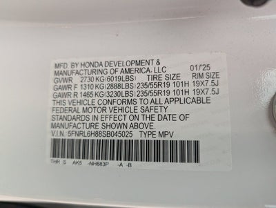 2025 Honda Odyssey Touring