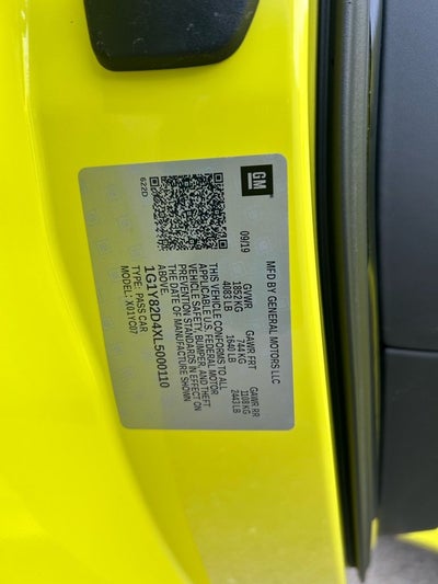 2020 Chevrolet Corvette Stingray 3LT