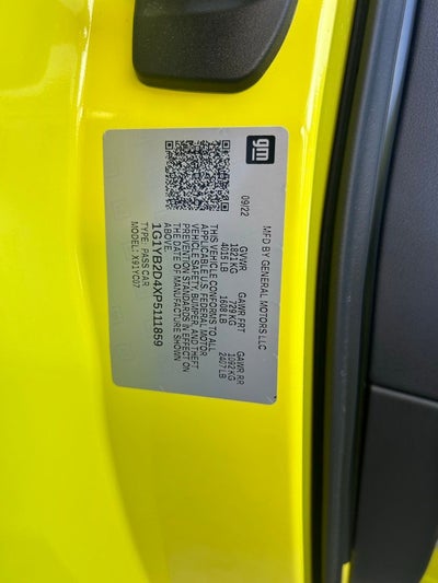 2023 Chevrolet Corvette Stingray 2LT