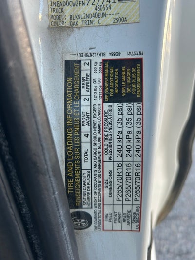 2015 Nissan Frontier SV