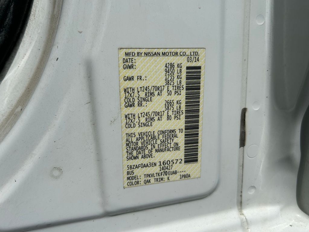 2014 Nissan NV Passenger SV