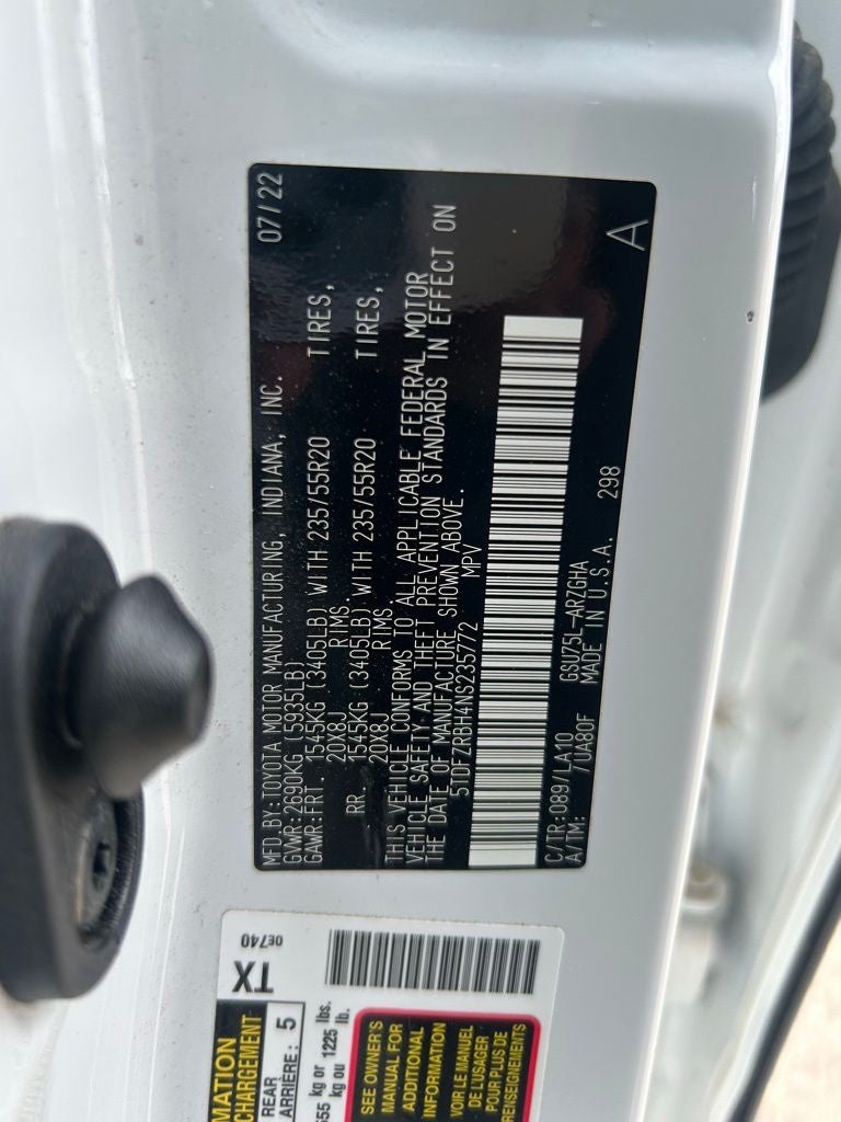 2022 Toyota Highlander Platinum