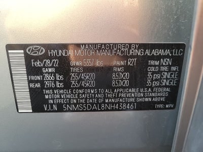 2022 Hyundai Santa Fe Calligraphy