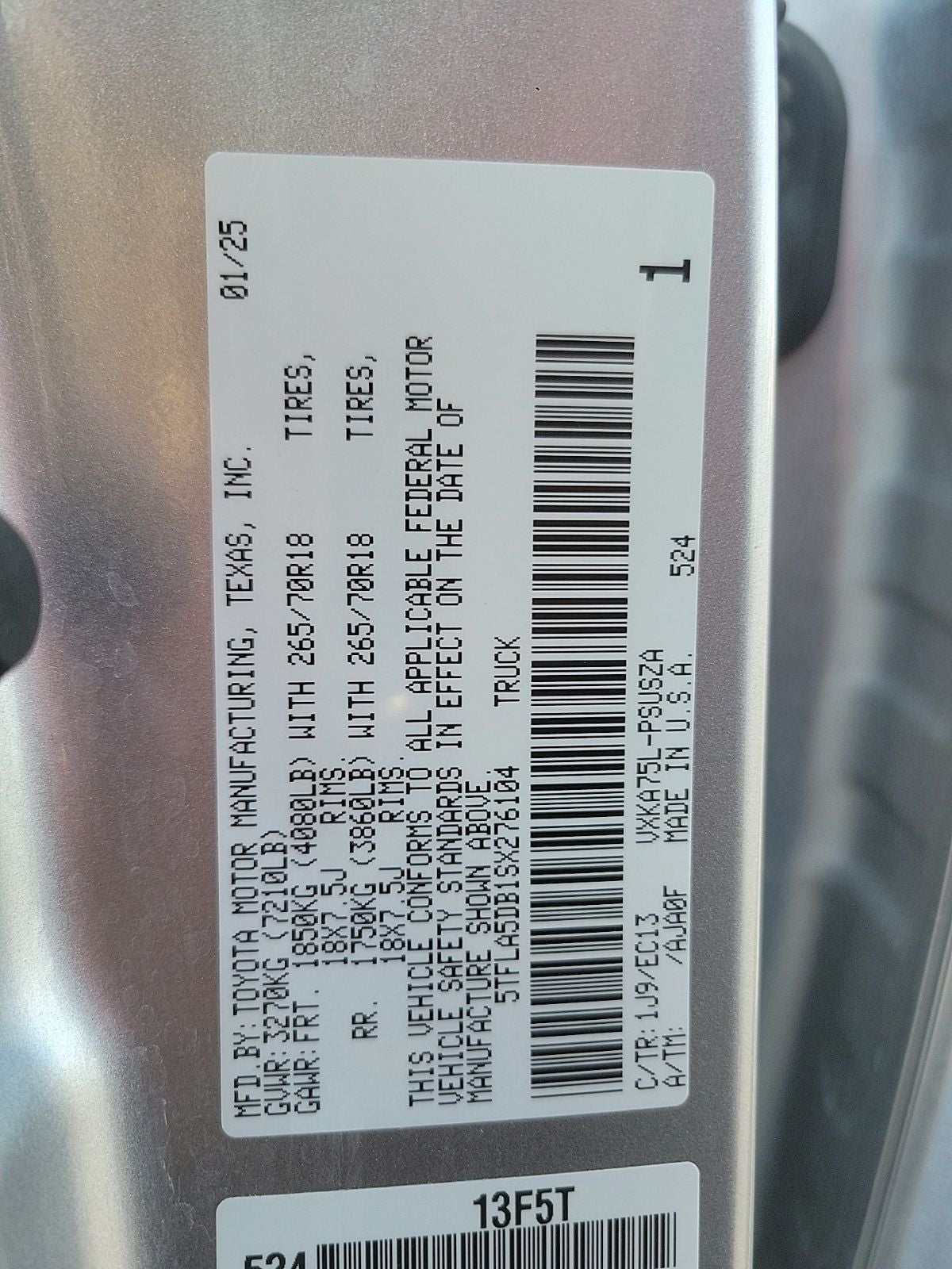 2025 Toyota Tundra SR5