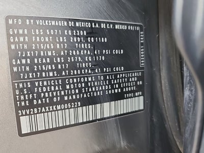 2019 Volkswagen Tiguan 2.0T SE 4Motion