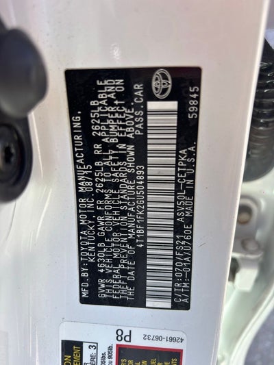 2016 Toyota Camry SE