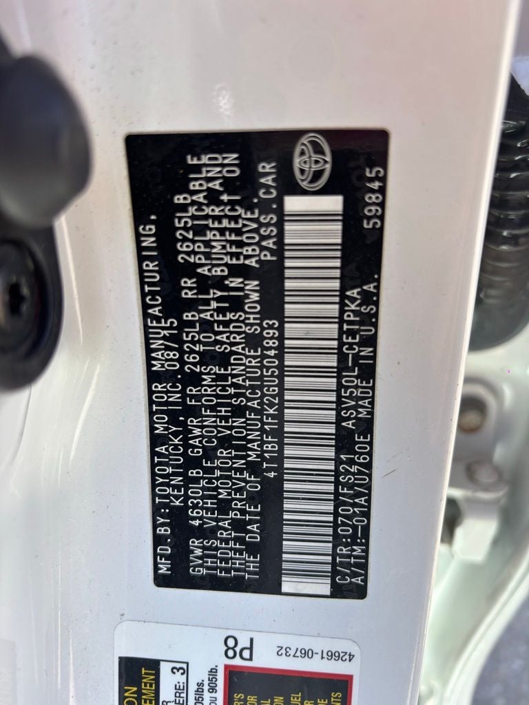 2016 Toyota Camry SE