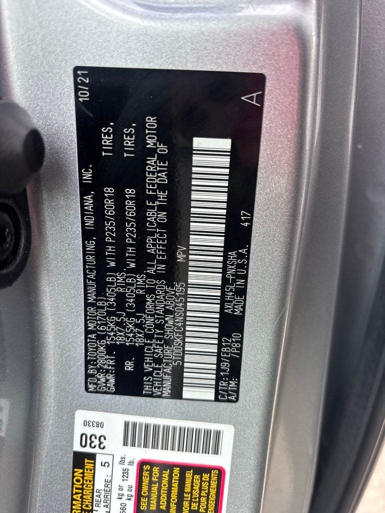 2022 Toyota Sienna XSE 7 Passenger