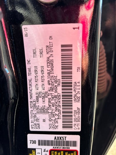 2015 Toyota Tundra TRD Pro 5.7L V8