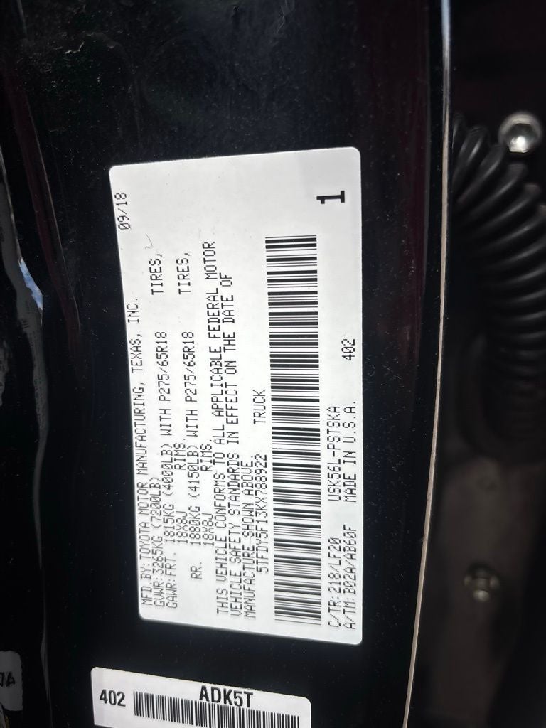 2019 Toyota Tundra TRD Pro 5.7L V8