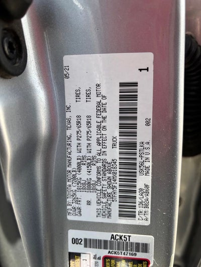 2021 Toyota Tundra Limited