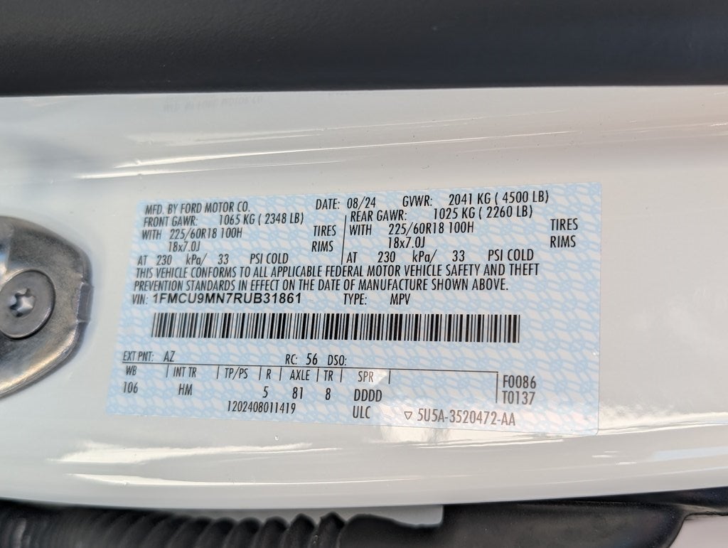 2024 Ford Escape ST-Line AWD