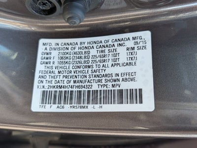 2015 Honda CR-V EX-L
