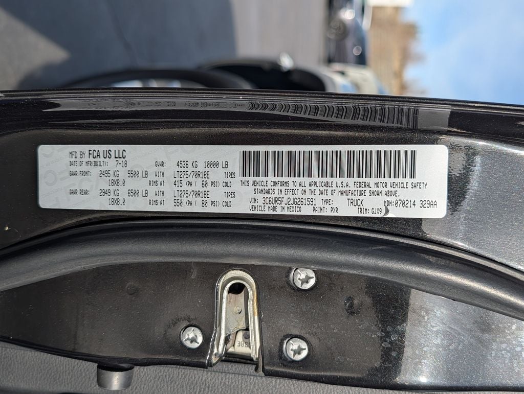 2018 RAM 2500 Laramie 4x4