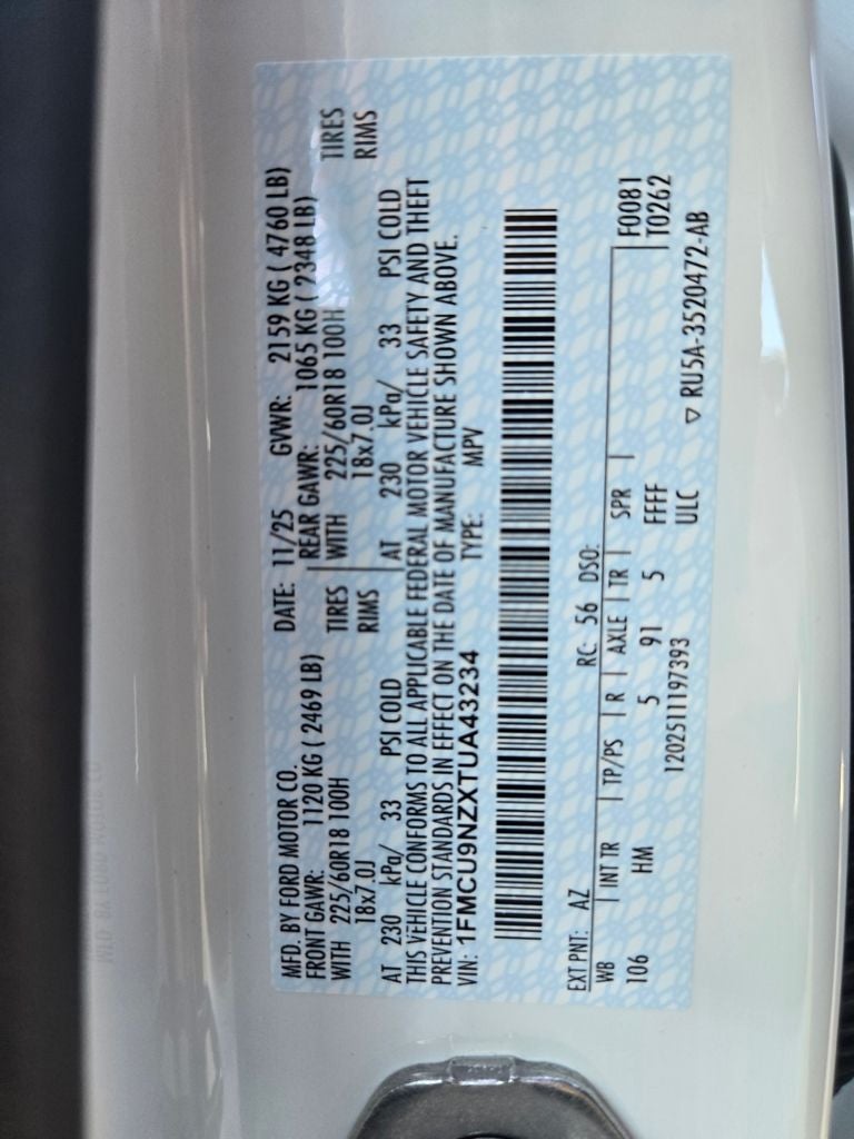 2026 Ford Escape Hybrid ST-Line Select