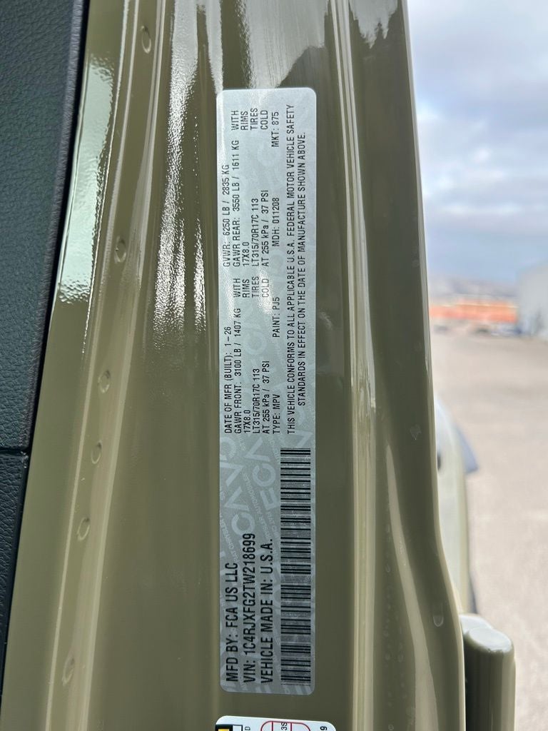 2026 Jeep Wrangler 4-DOOR RUBICON X