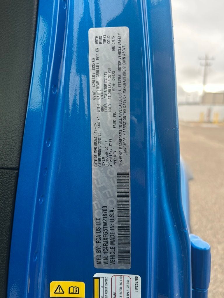 2026 Jeep Wrangler 4-DOOR RUBICON X