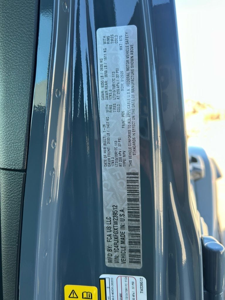 2026 Jeep Wrangler 4-DOOR RUBICON X