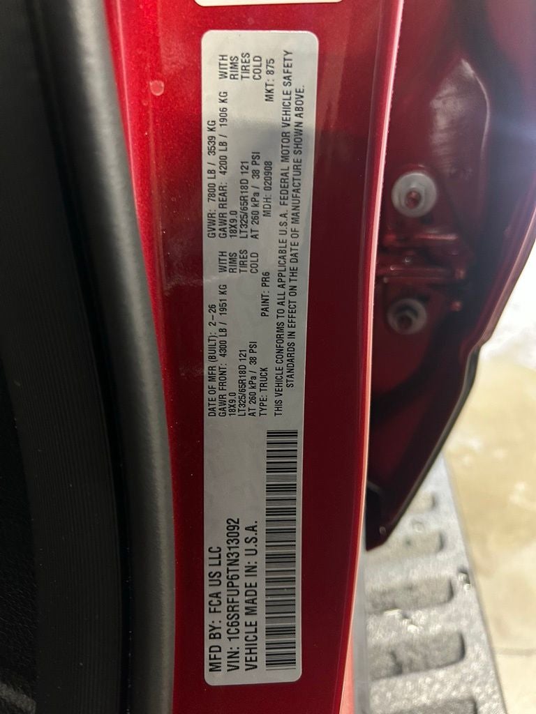 2026 RAM Ram 1500 1500 RHO CREW CAB 4X4 5'7' BOX