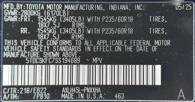 2025 Toyota Sienna XLE AWD