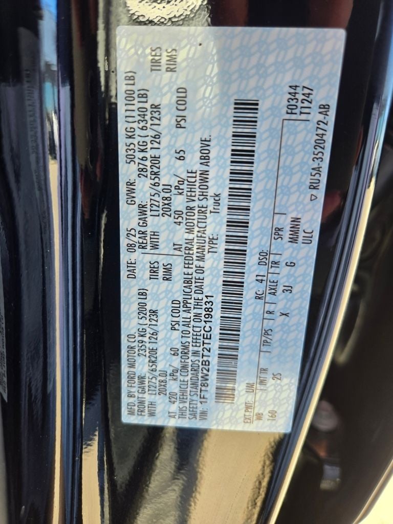 2026 Ford F-250SD XLT Premium Black Appearance Pkg.