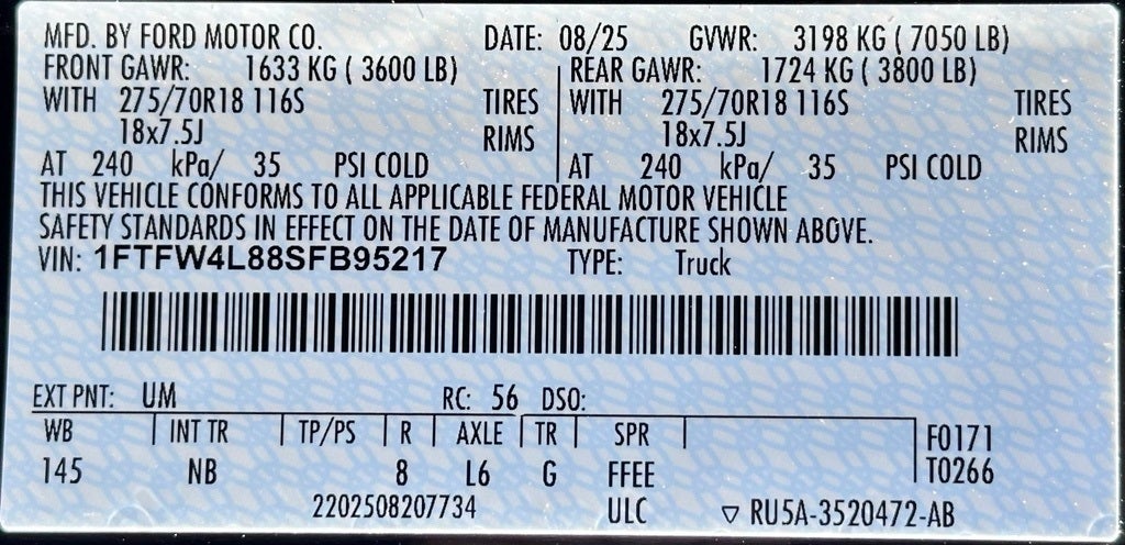 2025 Ford F-150 Tremor