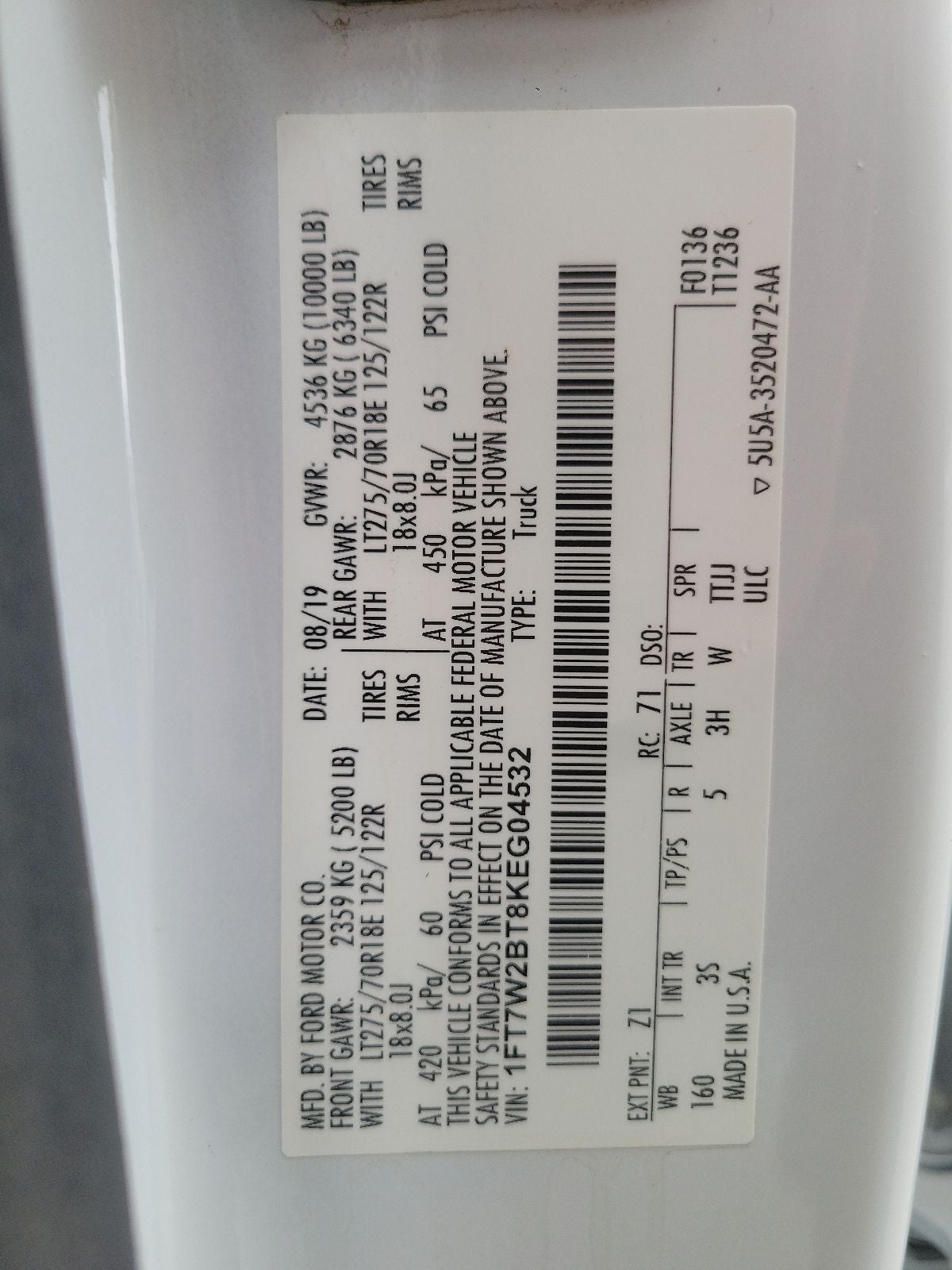 2019 Ford F-250SD XLT