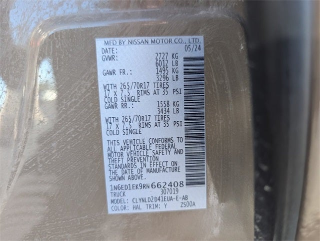 2024 Nissan Frontier PRO-4X