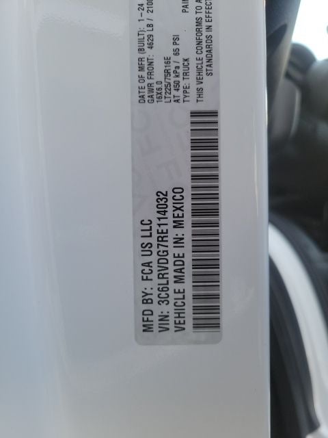 2024 RAM Promaster High Roof