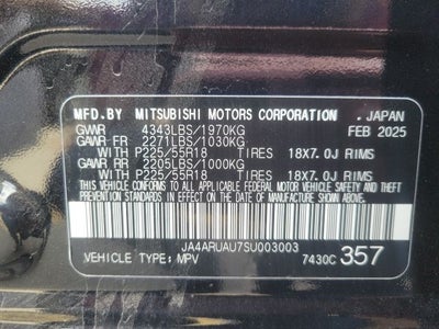 2025 Mitsubishi Outlander Sport Base