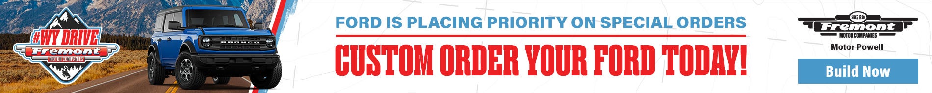 Custom Order Your Ford Today