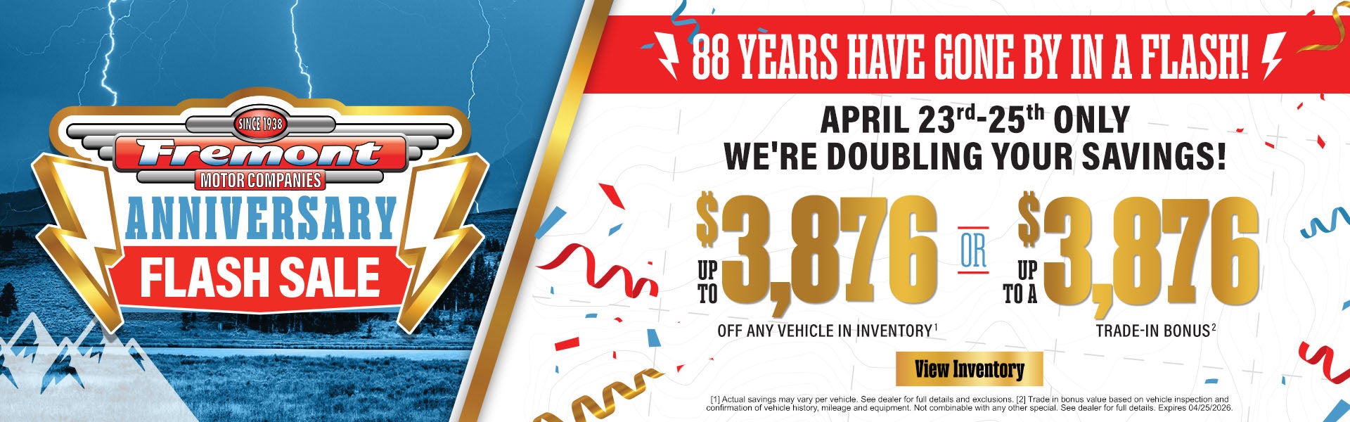 Anniversary Flash Sale