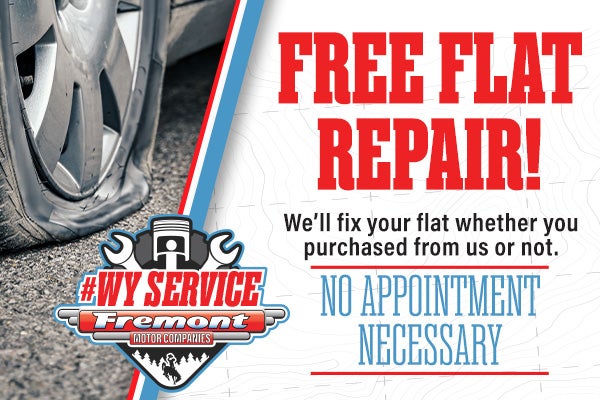 Free Flat Repair at all Fremont Locations!