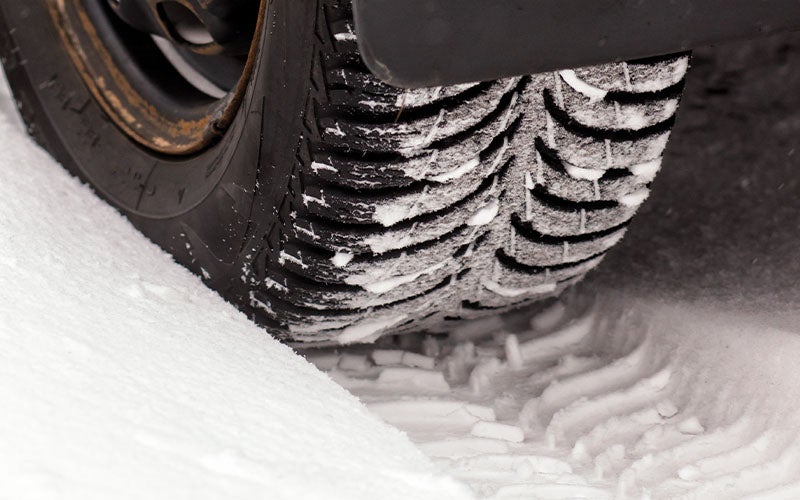 Comparison of winter tire sipes and all-terrain tread blocks for Park County Wyoming roads at Fremont Motor Powell